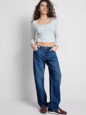 The Primark Scene | Düşük bel düz paça jeanler