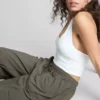 The Primark Scene | Orta bel, ipli kargo pantolon The Primark Scene | Orta bel, ipli kargo pantolon