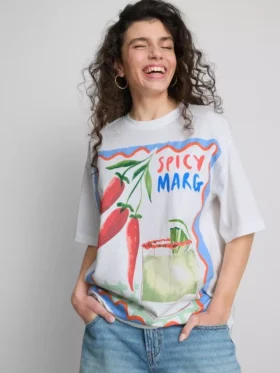 The Primark Scene | Oversized pamuklu Margarita tişört
