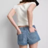 The Primark Scene | Pamuklu denim mikro şort The Primark Scene | Pamuklu denim mikro şort