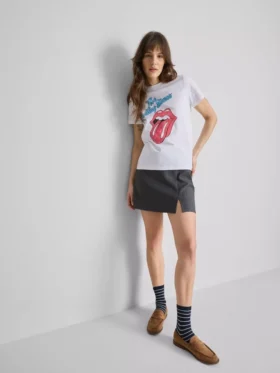 The Rolling Stones pamuklu grafik tişört