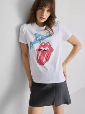 The Rolling Stones pamuklu grafik tişört