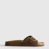 Toka kayışlı mules sandaletler