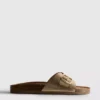 Toka kayışlı mules sandaletler