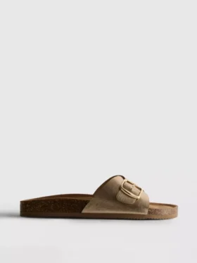 Toka kayışlı mules sandaletler
