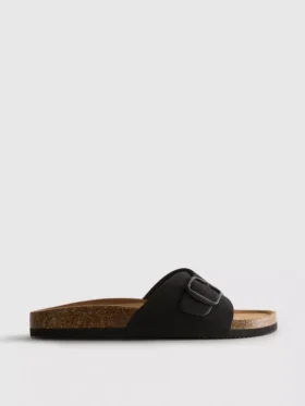 Toka kayışlı mules sandaletler