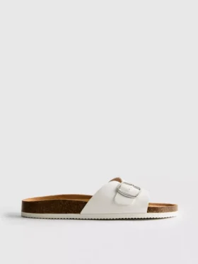 Toka kayışlı mules sandaletler