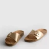 Toka kayışlı mules sandaletler