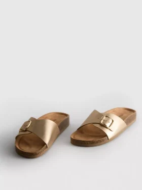 Toka kayışlı mules sandaletler