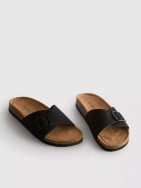 Toka kayışlı mules sandaletler