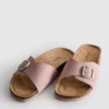 Toka kayışlı mules sandaletler
