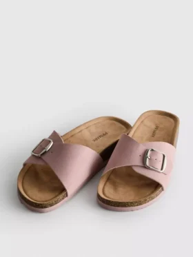 Toka kayışlı mules sandaletler