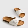 Toka kayışlı mules sandaletler