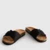 Toka kayışlı mules sandaletler
