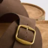 Toka kayışlı mules sandaletler