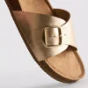 Toka kayışlı mules sandaletler