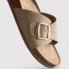 Toka kayışlı mules sandaletler