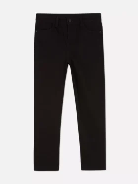 Twill düz paça pantolon