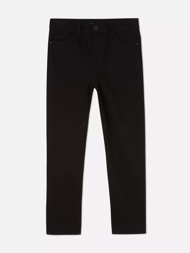 Twill düz paça pantolon Twill düz paça pantolon