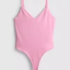 V yakalı askılı bodysuit V yakalı askılı bodysuit
