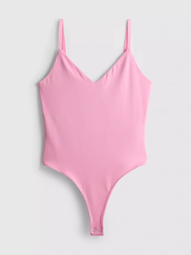 V yakalı askılı bodysuit V yakalı askılı bodysuit