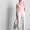 V yakalı babydoll cami üst V yakalı babydoll cami üst