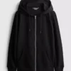 Vazgeçilmez fermuarlı kapüşonlu sweatshirt Vazgeçilmez fermuarlı kapüşonlu sweatshirt