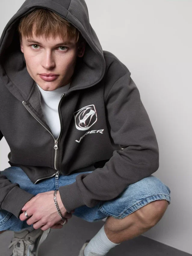 Viper fermuarlı kapüşonlu sweatshirt Viper fermuarlı kapüşonlu sweatshirt