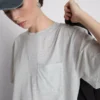 Yama cepli uzun kesim tişört Yama cepli uzun kesim tişört