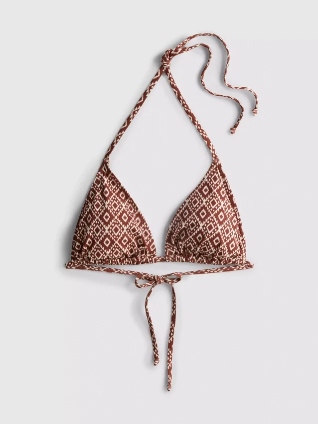 Yanları bağlamalı üçgen bikini takımı Yanları bağlamalı üçgen bikini takımı