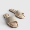 Yapay elmas boncuklu mules sandaletler