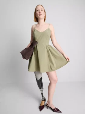 Yapılı korseli mini elbise