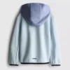 Yapıştırmalı fermuarlı kapüşonlu sweatshirt Yapıştırmalı fermuarlı kapüşonlu sweatshirt