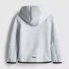 Yapıştırmalı fermuarlı kapüşonlu sweatshirt Yapıştırmalı fermuarlı kapüşonlu sweatshirt