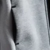 Yapıştırmalı fermuarlı kapüşonlu sweatshirt Yapıştırmalı fermuarlı kapüşonlu sweatshirt