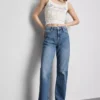 Yüksek bel düz paça jean Yüksek bel düz paça jean