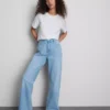 Yüksek bel düz paça jean Yüksek bel düz paça jean