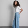 Yüksek bel düz paça jean Yüksek bel düz paça jean