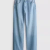 Yüksek bel düz paça jean Yüksek bel düz paça jean