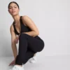 Yüksek bel, pürüzsüz destekli spor tayt