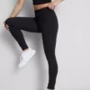 Yüksek bel, pürüzsüz destekli spor tayt