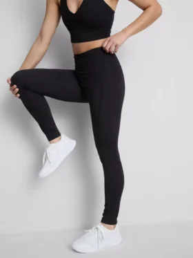 Yüksek bel, pürüzsüz destekli spor tayt