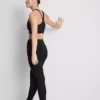 Yüksek bel, pürüzsüz destekli spor tayt