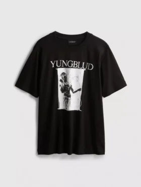Yungblud kısa kollu grafik şort