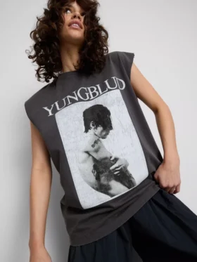 Yungblud pamuklu desenli tişört