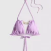 Zincir detaylı üçgen bikini üstü Zincir detaylı üçgen bikini üstü